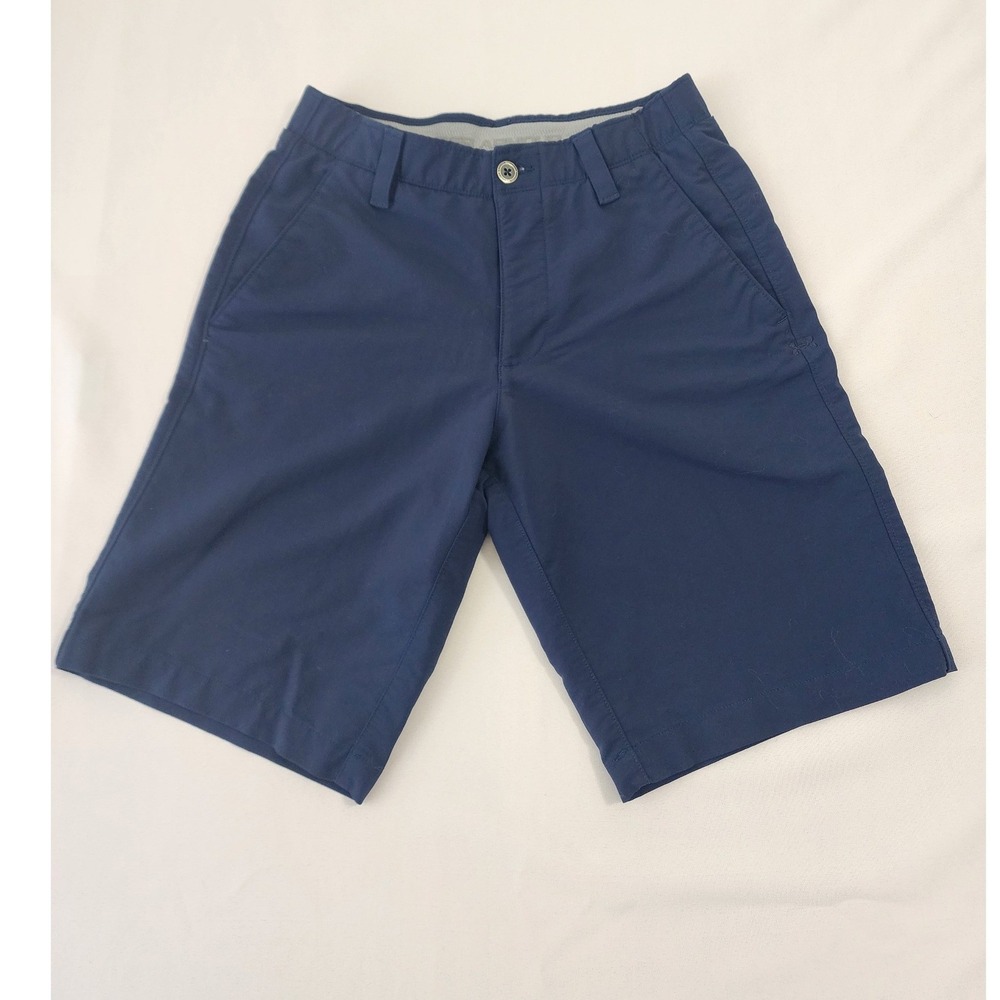 Under Armour HeatGear Golf Shorts Mens 30 Navy Blue Loose Fit Performance